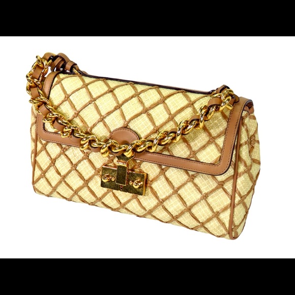 Marc Jacobs Handbags - Womens Marc Jacobs Collection Raffia Baroque Shoulder Bag Small